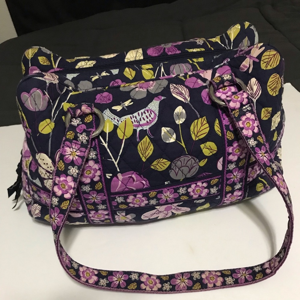 Vera Bradley Floral Nightingale Shoulder Bag/Purse Gently Used
